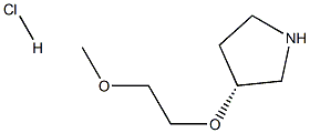 (3R)-3-(2-methoxyethoxy)pyrrolidine hydrochloride Structure