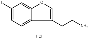 2-(6-iodobenzofuran-3-yl)ethanamine hydrochloride Structure