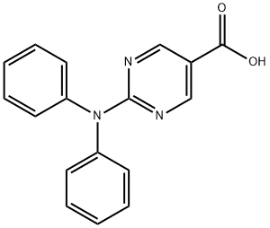 2-Diphenylamino-pyrimidine-5-carboxylic acid Structure