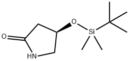 (4R)-4-[[(1,1-dimethylethyl)dimethylsilyl]oxy]-2-pyrrolidinone 구조식 이미지