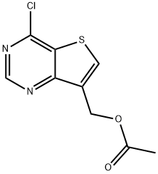 (4-chlorothieno[3,2-d]pyrimidine-7-yl)methyl acetate 구조식 이미지