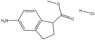 5-Amino-indan-1-carboxylic acid methyl ester hydrochloride Structure