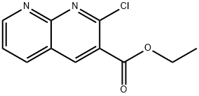 Ethyl 2-Chloro-1,8-naphthyridine-3-carboxylate 구조식 이미지