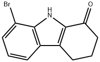 8-bromo-2,3,4,9-tetrahydro-1H-carbazol-1-one 구조식 이미지