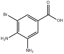 3,4-diamino-5-bromobenzoic acid Structure