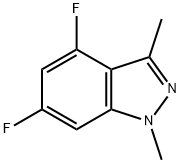 4,6-Difluoro-1,3-dimethyl-1H-indazole Structure