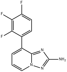 8-(2,3,4-trifluorophenyl)-[1,2,4]triazolo[1,5-a]pyridin-2-amine Structure