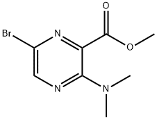 Methyl 6-bromo-3-(dimethylamino)pyrazine-2-carboxylate 구조식 이미지