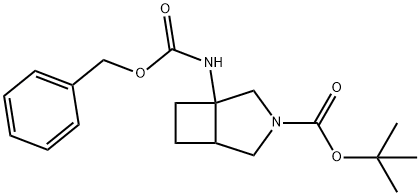 Tert-Butyl 1-(Benzyloxycarbonylamino)-3-Azabicyclo[3.2.0]Heptane-3-Carboxylate 구조식 이미지