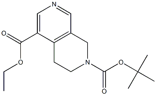 2-Tert-Butyl 5-Ethyl 3,4-Dihydro-2,7-Naphthyridine-2,5(1H)-Dicarboxylate Structure