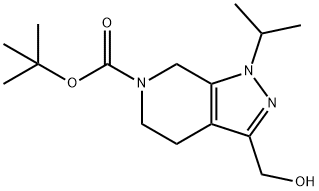 Tert-Butyl 3-(Hydroxymethyl)-1-Isopropyl-4,5-Dihydro-1H-Pyrazolo[3,4-C]Pyridine-6(7H)-Carboxylate Structure