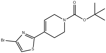 tert-butyl 4-(4-bromothiazol-2-yl)-5,6-dihydropyridine-1(2H)-carboxylate Structure