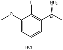 (R)-1-(2-Fluoro-3-methoxyphenyl)ethanamine hydrochloride 구조식 이미지