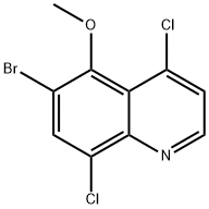 6-Bromo-4,8-dichloro-5-methoxyquinoline 구조식 이미지