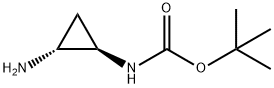 tert-butyl N-[(1R,2R)-2-aminocyclopropyl]carbamate Structure