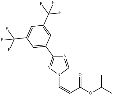 1333152-22-9 (Z)-isopropyl 3-(3-(3,5-bis(trifluoromethyl)phenyl)-1H-1,2,4-triazol-1-yl)acrylate