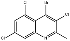 4-Bromo-3,5,7-trichloro-2-methylquinoline Structure