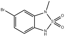 6-bromo-1-methyl-1,3-dihydrobenzo[c][1,2,5]thiadiazole 2,2-dioxide Structure