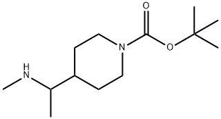 tert-butyl 4-(1-(methylamino)ethyl)piperidine-1-carboxylate 구조식 이미지