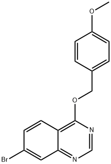 4-(4-methoxybenzyloxy)-7-bromoquinazoline Structure