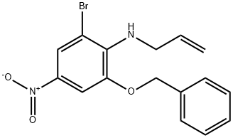 N-allyl-2-(benzyloxy)-6-bromo-4-nitroaniline(WXG02145) 구조식 이미지