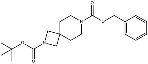 7-benzyl 2-tert-butyl 2,7-diazaspiro[3.5]nonane-2,7-dicarboxylate Structure