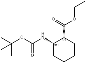 cis-ethyl 2-(tert-butoxycarbonylamino)cyclohexanecarboxylate Structure