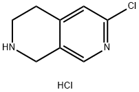 6-Chloro-1,2,3,4-tetrahydro-[2,7]naphthyridine hydrochloride Structure