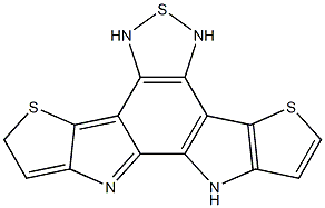 10,11-dihydro-[1,2,5]thiadiazolo[3,4-e]thieno[2',3':4,5]pyrrolo[3,2-g]thieno[3,2-b]indole 구조식 이미지