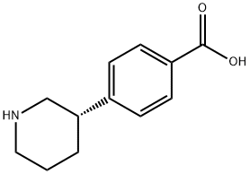 4-((3S)-3-piperidyl)benzoic acid 구조식 이미지