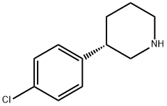 (S)-3-(4-chlorophenyl)piperidine 구조식 이미지