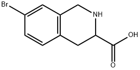 7-Bromo-1,2,3,4-tetrahydro-isoquinoline-3-carboxylic acid 구조식 이미지