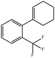 Benzene, 1-(1-cyclohexen-1-yl)-2-(trifluoromethyl)- 구조식 이미지