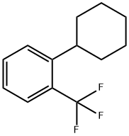 Benzene, 1-cyclohexyl-2-(trifluoromethyl)- 구조식 이미지