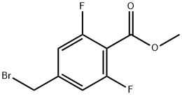 4-Bromomethyl-2,6-difluoro-benzoic acid methyl ester Structure