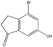 4-Bromo-6-hydroxy-indan-1-one Structure