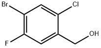 (4-Bromo-2-chloro-5-fluoro-phenyl)-methanol Structure