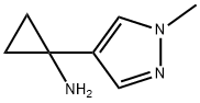 1-(1-Methyl-1H-pyrazol-4-yl)-cyclopropylamine Structure