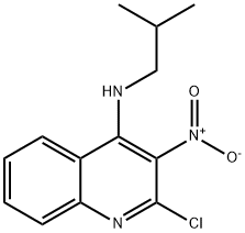 2-chloro-N-(2-methylpropyl)-3-nitroquinolin-4-amine 구조식 이미지