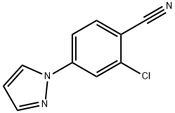 2-Chloro-4-(1H-pyrazol-1-yl)benzonitrile 구조식 이미지
