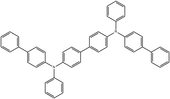 N,N'-Di(4-biphenylyl)-N,N'-diphenylbenzidine 구조식 이미지