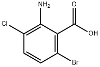 2-Amino-6-bromo-3-chlorobenzoic acid 구조식 이미지
