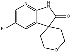 5'-bromo-1',2'-dihydrospiro[oxane-4,3'-pyrrolo[2,3-b]pyridine]-2'-one Structure