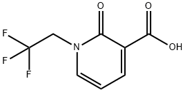 2-oxo-1-(2,2,2-trifluoroethyl)-1,2-dihydropyridine-3-carboxylic acid Structure