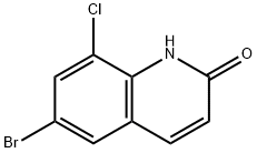 6-bromo-8-chloroquinolin-2(1H)-one 구조식 이미지