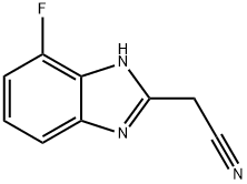 2-(Cyanomethyl)-4-fluorobenzimidazole Structure
