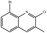 8-bromo-2-chloro-3-methylquinoline 구조식 이미지