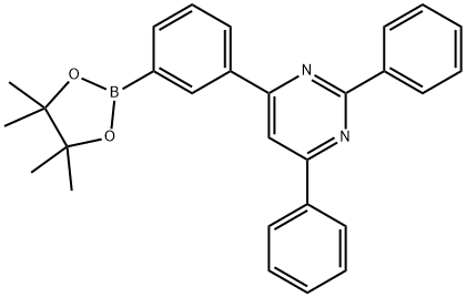 2,4-diphenyl-6-(3-(4,4,5,5-tetramethyl-1,3,2-dioxaborolan-2-yl)phenyl)pyrimidine Structure