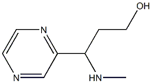 3-(methylamino)-3-(pyrazin-2-yl)propan-1-ol Structure