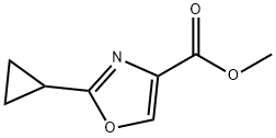 methyl 2-cyclopropyloxazole-4-carboxylate Structure